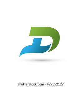 Letter D logo icon design template elements - Illustration. Letter D logo icon design - vector sign. 