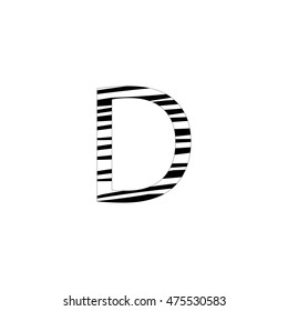 Letter D logo icon design template elements