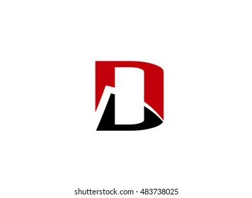 Letter d logo icon design template elements
