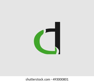 Letter d logo icon design template elements
