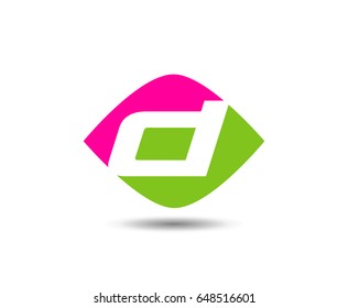Letter d logo icon design template elements
