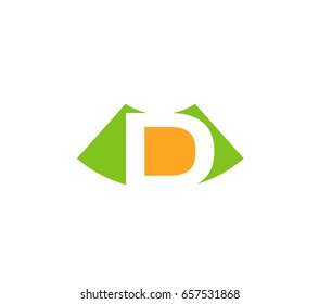 Letter d logo icon design template elements
