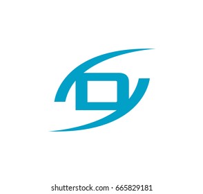 Letter d logo icon design template elements
