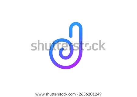 Letter D logo icon design template elements