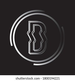 Letter D logo icon flat and vector design template