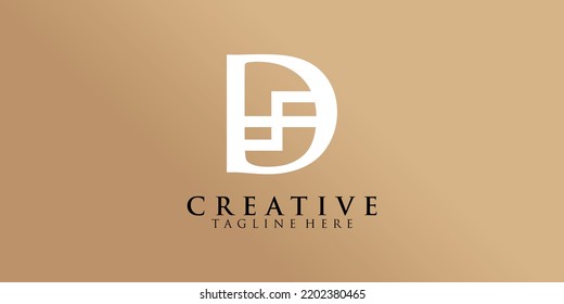Icono del logotipo de la letra D