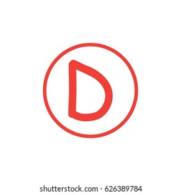 Letter D logo icon vector design template elements