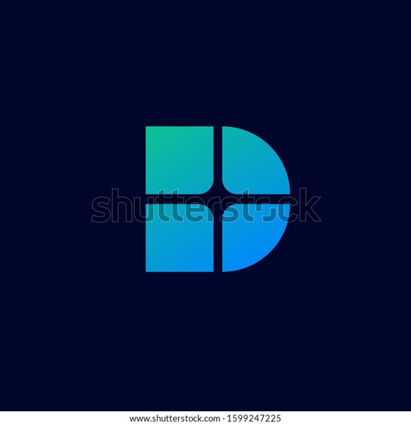 letter d logo icon\
vector