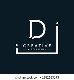 Letter D Logo. Initial Letter Design Vector Luxury Colors