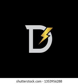 Letter D Logo. Initial Letter Design Vector Luxury Colors