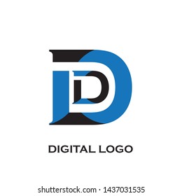 Letter D logo initial design template - Vector
