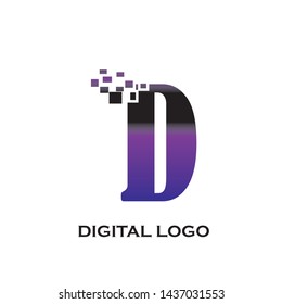 Letter D logo initial design template - Vector
