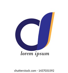 Letter D logo initial design template - Vector
