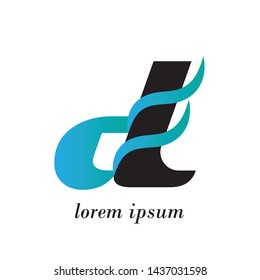 Letter D logo initial design template - Vector
