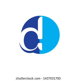 Letter D logo initial design template - Vector

