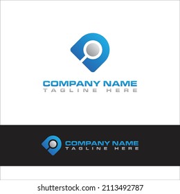 Letter d logo initial d letter search icon design template