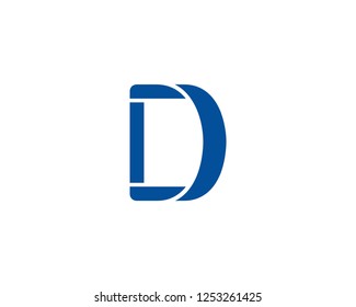 Letter D logo line design abstract  .
Logo icon design template.