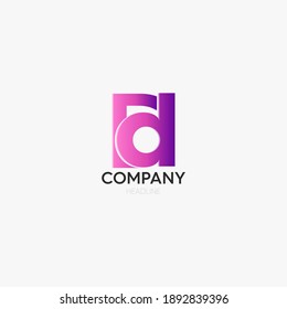 Letter d Logo, Luxury design and modern