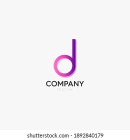 Letter d Logo, Luxury design and modern