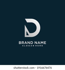 letter D logo with modern creative concept for company or person Premium Vector part 8