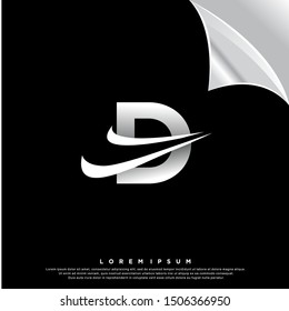 letter D logo. modern design. vector icon illustration