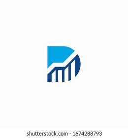 Logo-Premium-Vektorillustration-Vorlage für Letter D 