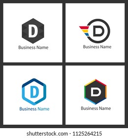 Letter D Logo Set Design