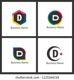 Letter D Logo Set Design