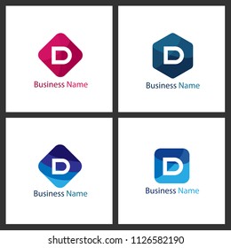 Letter D Logo Set Design