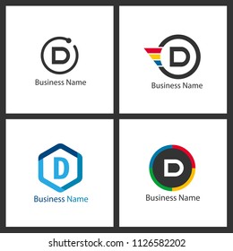 Letter D Logo Set Design