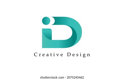 Letter D logo slogan icon design template elements