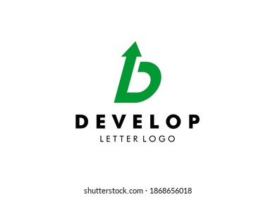 Logo de la letra D: Adecuado para el tema de la empresa, el tema del transporte logístico, el tema de la tecnología, el tema inicial, las infografías y otros activos relacionados con el gráfico.