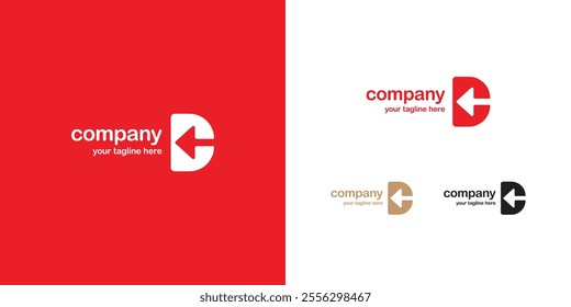 Letter D logo with with symbol. A simple, modern and sophisticated logo. Logo design template. Vector.