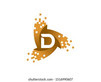 Letter D logo or symbol template design