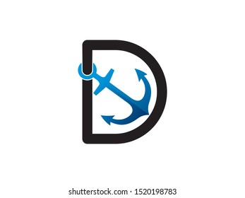 Letter D logo or symbol template design