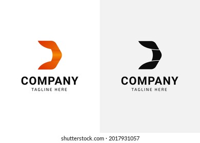 Letter D Logo Technology Design Template