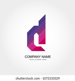 Letter D logo Tempalate 