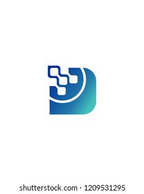 Letter D Logo Template