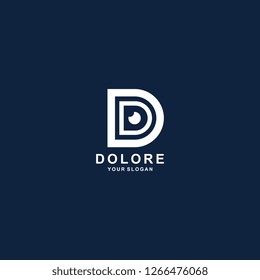 letter d logo template