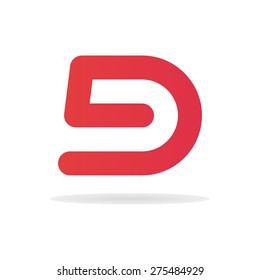 Letter D logo template