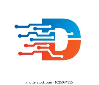 Letter D Logo Template Design, Emblem, Design Concept, Creative Symbol, Icon
