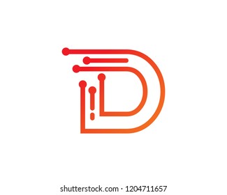 Letter D Logo Template Design Vector, Emblem, Concept Design, Creative Symbol, Icon