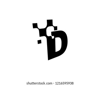 Letter D Logo Template Design Vector, Emblem, Concept Design, Creative Symbol, Icon