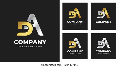Letter D A logo template design with luxury variation concept modern