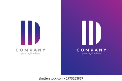 Letter D Logo Template. Simple, Modern, Unique. Vector Illustration EPS 10. Ready to Use for Your Logo.