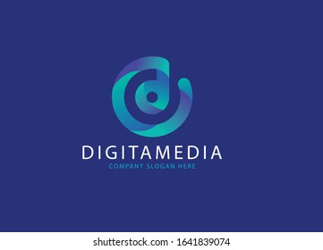 Letter D Logo Template vector Abstract logo