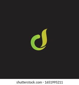 Letter D Logo Template Vector. D monogram logo vector. B symbol vector.