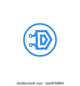 Letter D logo Template Vector