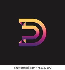 Letter D Logo Template Vector illustration