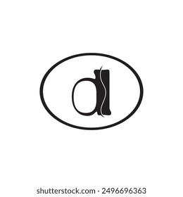 letter d logo that is unique and simple